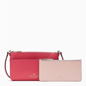 NWT Kate Spade Saffiano Leather Sadie Crossbody Bag Set